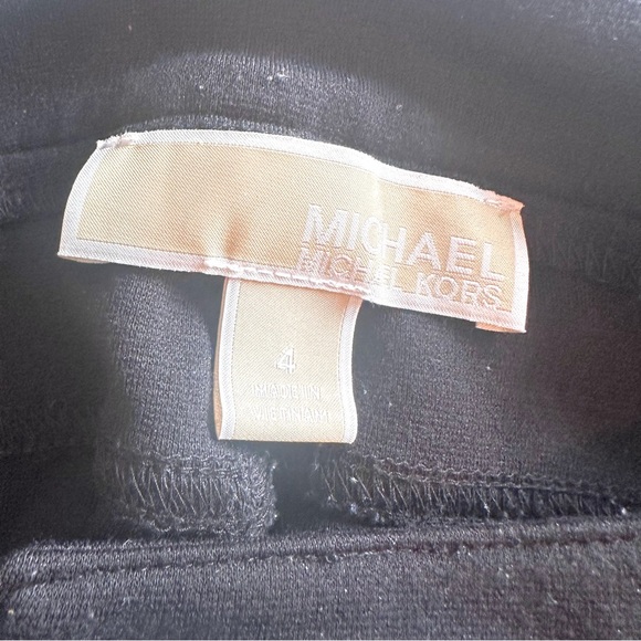 Women's MICHAEL Michael Kors Black Stretchy Skinny Mid-rise Pants, Size 4 - Picture 11 of 12
